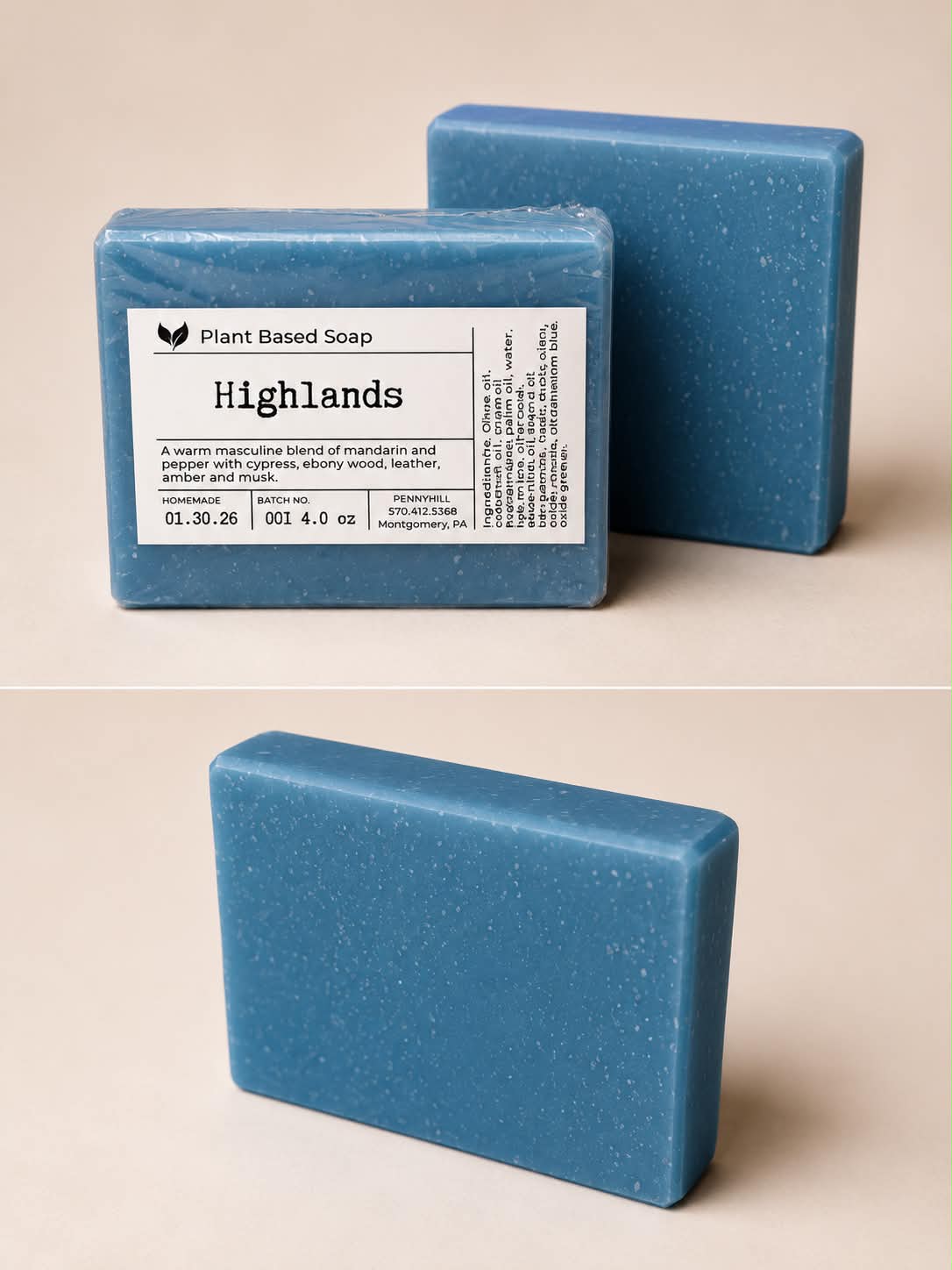 Highlands Botanical Plant-Based Soap
